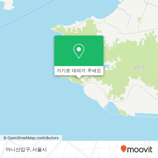 마니산입구 지도