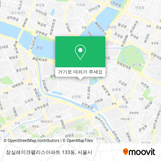 잠실레이크팰리스아파트 133동 지도
