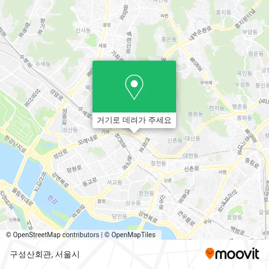 구성산회관 지도