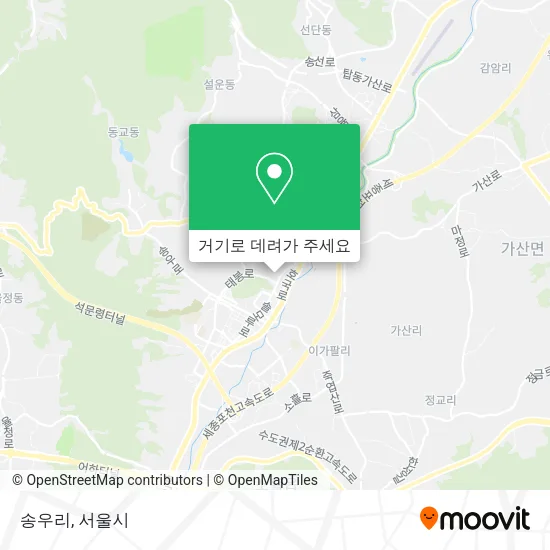 송우리 지도