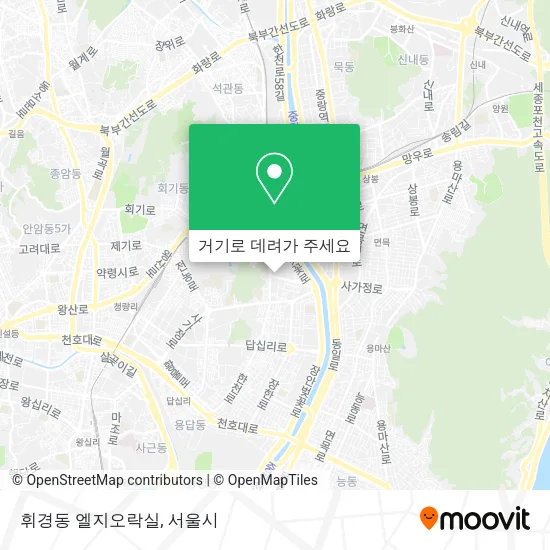 휘경동 엘지오락실 지도