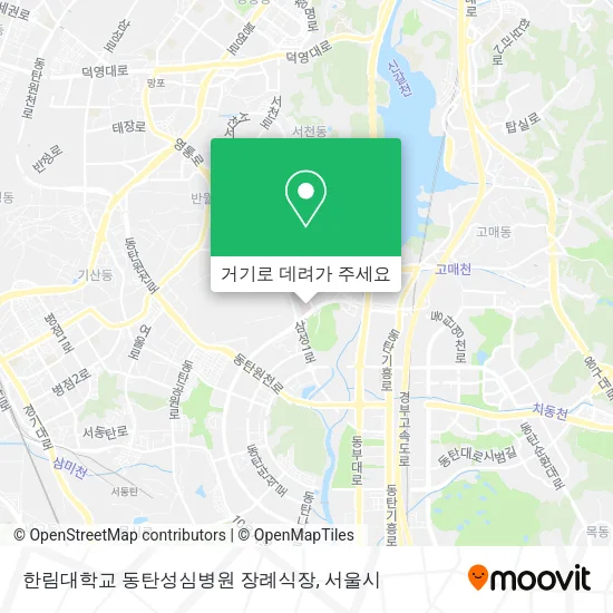 한림대학교 동탄성심병원 장례식장 지도