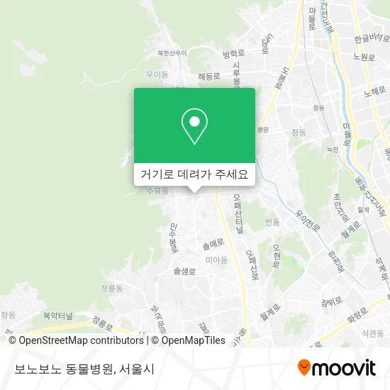 보노보노 동물병원 지도