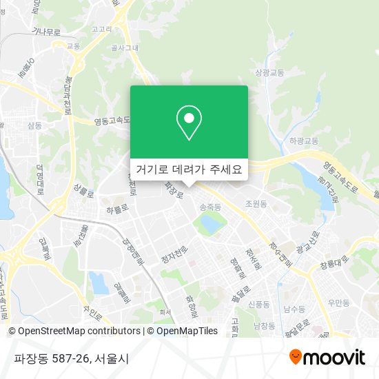 파장동 587-26 지도