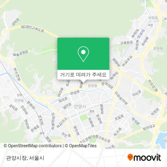 관양시장 지도