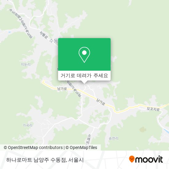하나로마트 남양주 수동점 지도