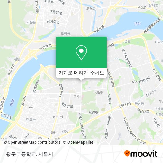 광문고등학교 지도