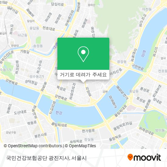 국민건강보험공단 광진지사 지도