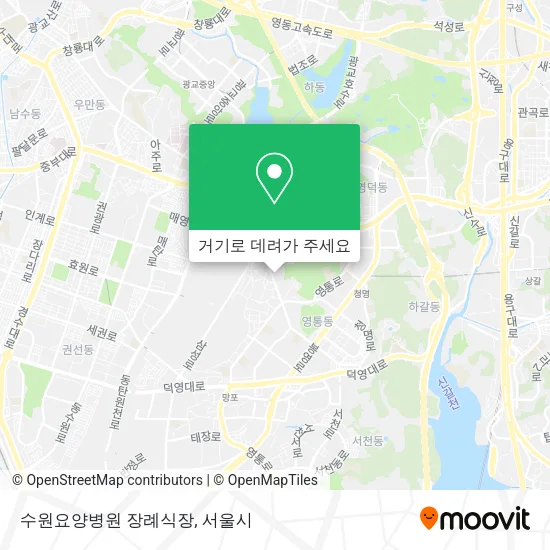 수원요양병원 장례식장 지도
