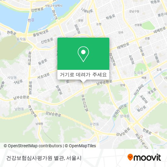 건강보험심사평가원 별관 지도