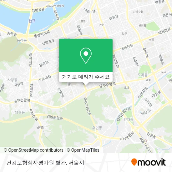 건강보험심사평가원 별관 지도