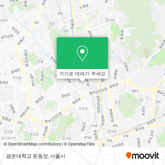 광운대학교 운동장 지도