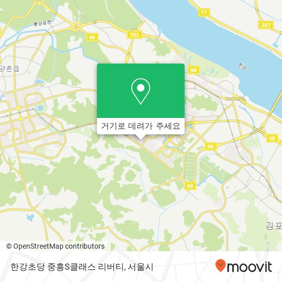 한강초당 중흥S클래스 리버티 지도
