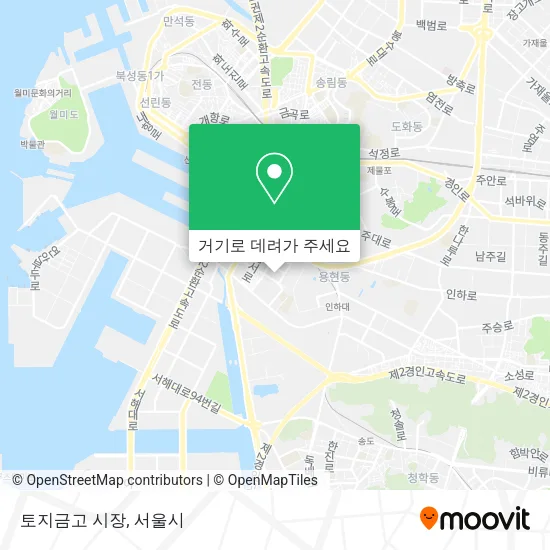 토지금고 시장 지도