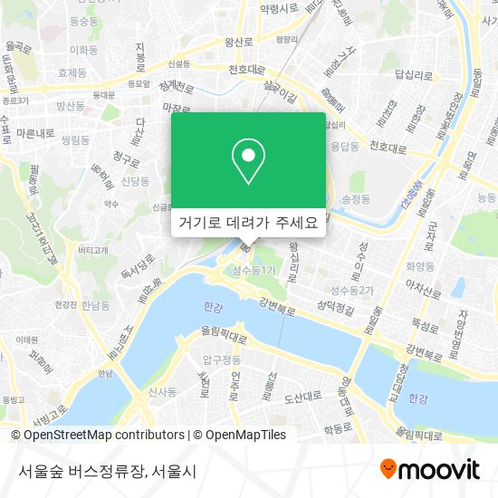 서울숲 버스정류장 지도
