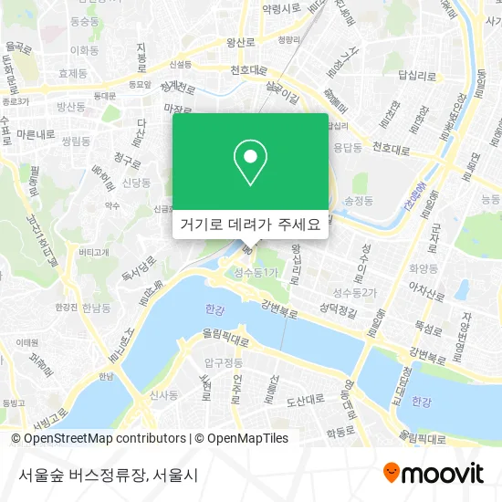 서울숲 버스정류장 지도