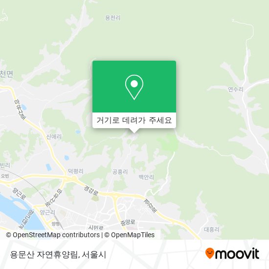 용문산 자연휴양림 지도