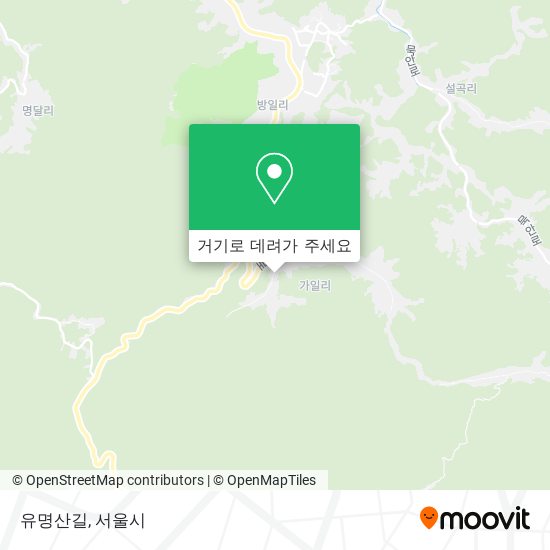 유명산길 지도