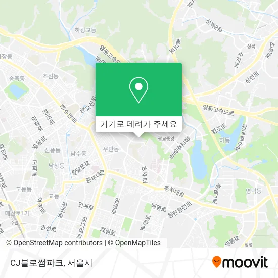 CJ블로썸파크 지도