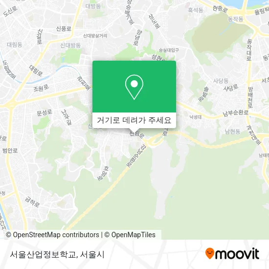 서울산업정보학교 지도