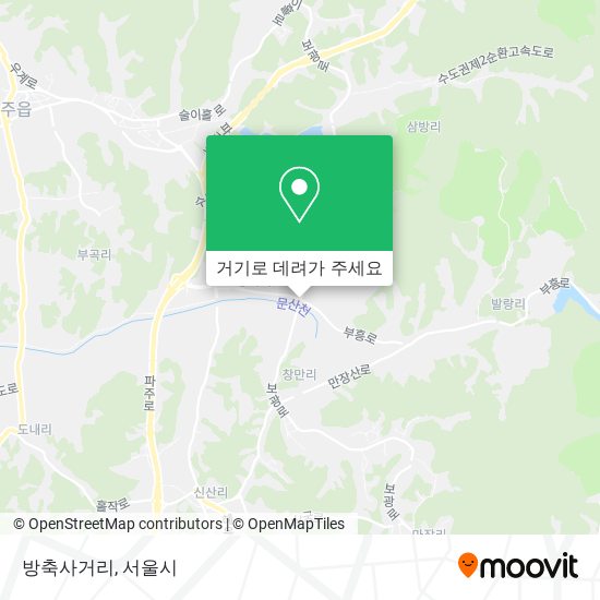 방축사거리 지도