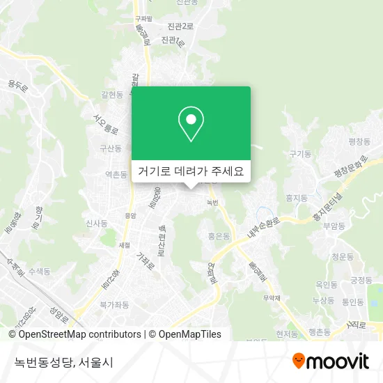 녹번동성당 지도