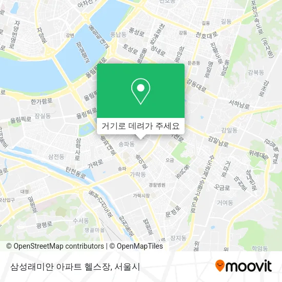 삼성래미안 아파트 헬스장 지도