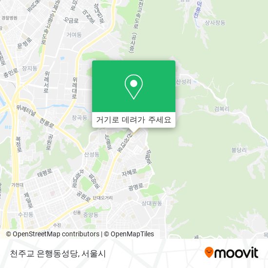 천주교 은행동성당 지도