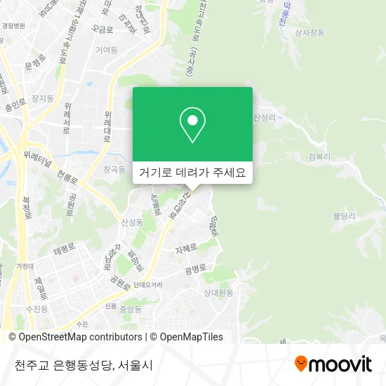 천주교 은행동성당 지도