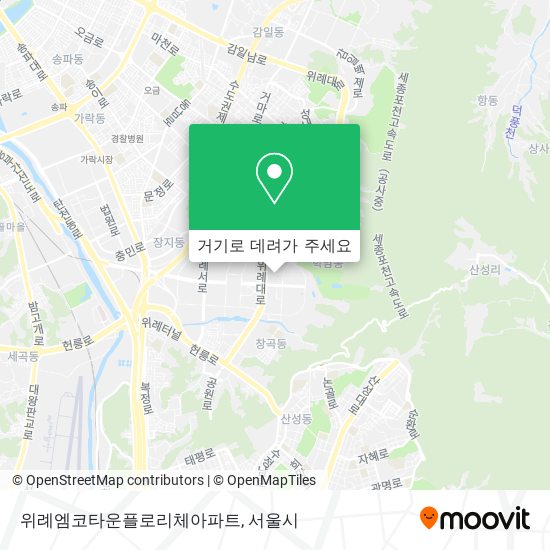 위례엠코타운플로리체아파트 지도