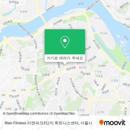 Rien Fitness 리엔파크3단지 휘트니스센터 지도