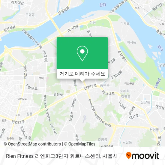 Rien Fitness 리엔파크3단지 휘트니스센터 지도