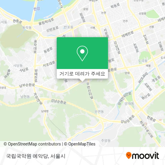 국립국악원 예악당 지도