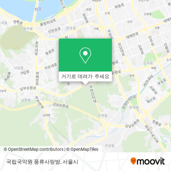 국립국악원 풍류사랑방 지도