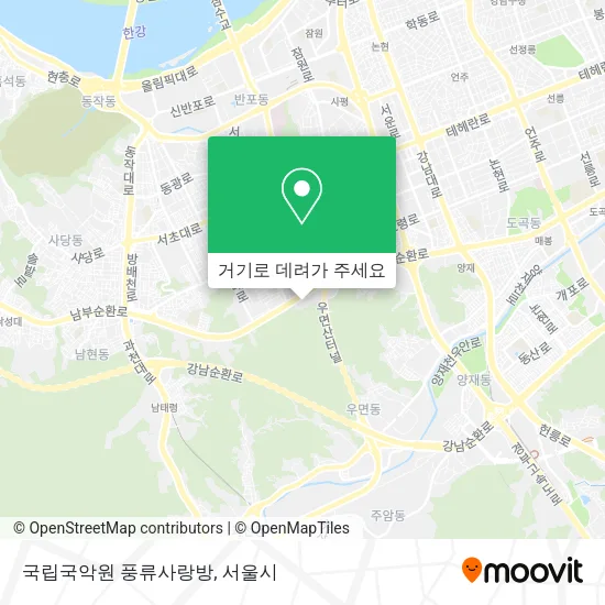 국립국악원 풍류사랑방 지도