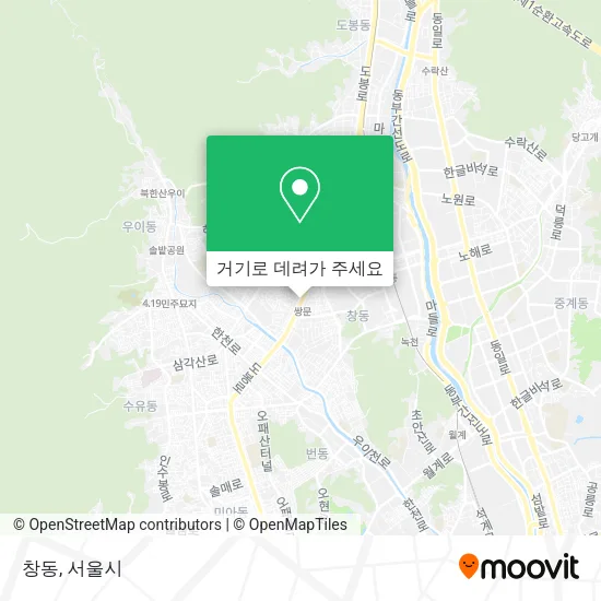 창동 지도