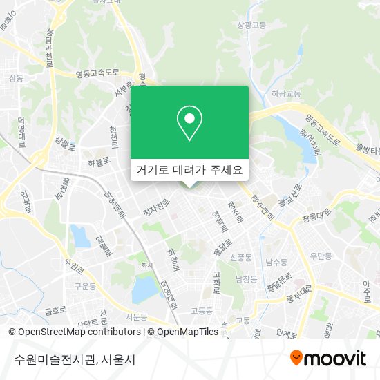 수원미술전시관 지도