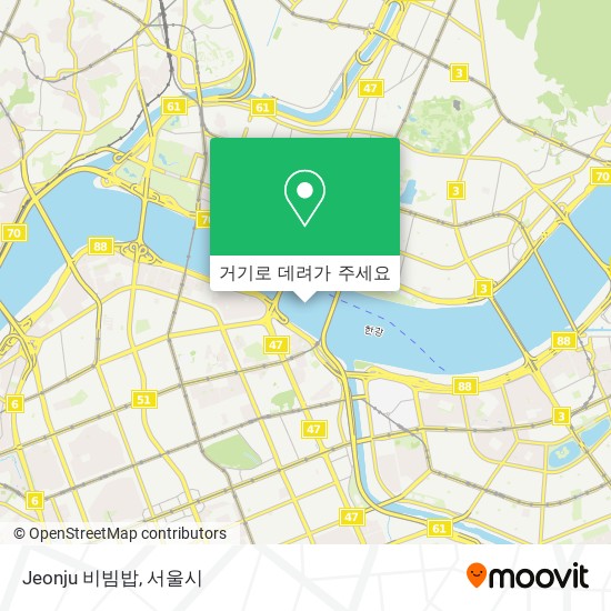 Jeonju 비빔밥 지도