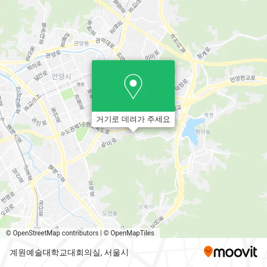 계원예술대학교대회의실 지도