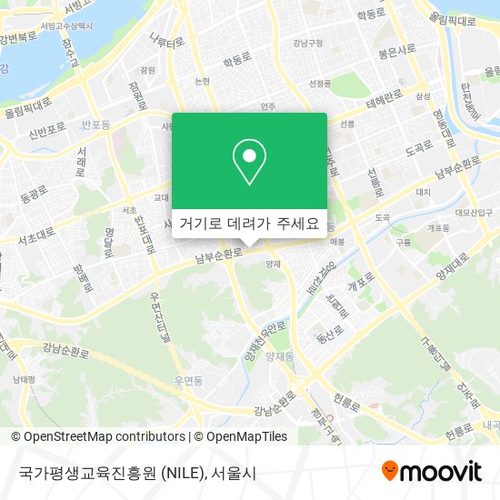 국가평생교육진흥원 (NILE) 지도