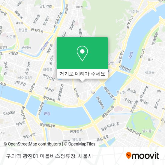 구의역 광진01 마을버스정류장 지도