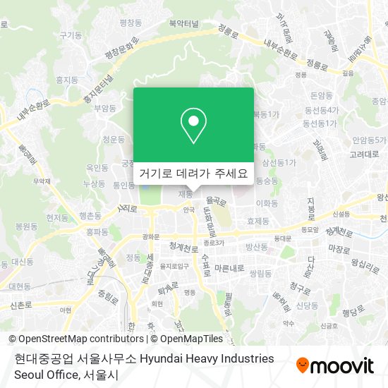 현대중공업 서울사무소 Hyundai Heavy Industries Seoul Office 지도