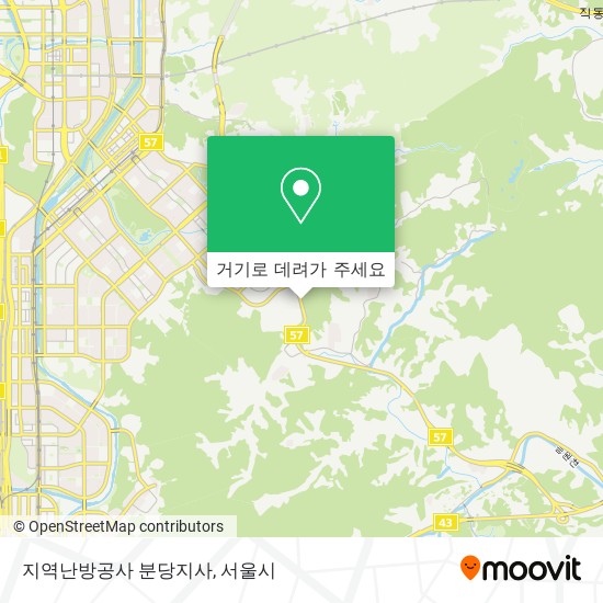 지역난방공사 분당지사 지도