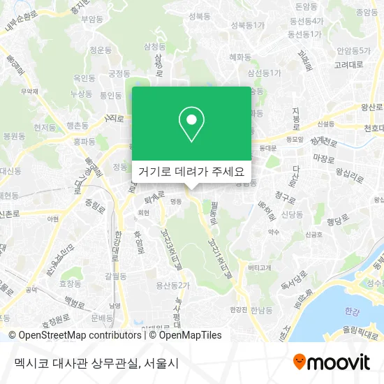 멕시코 대사관 상무관실 지도