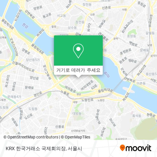 KRX 한국거래소 국제회의장 지도