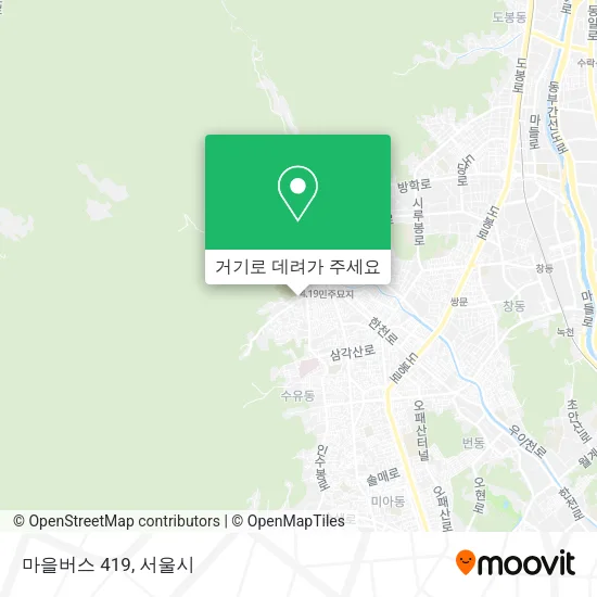 마을버스 419 지도