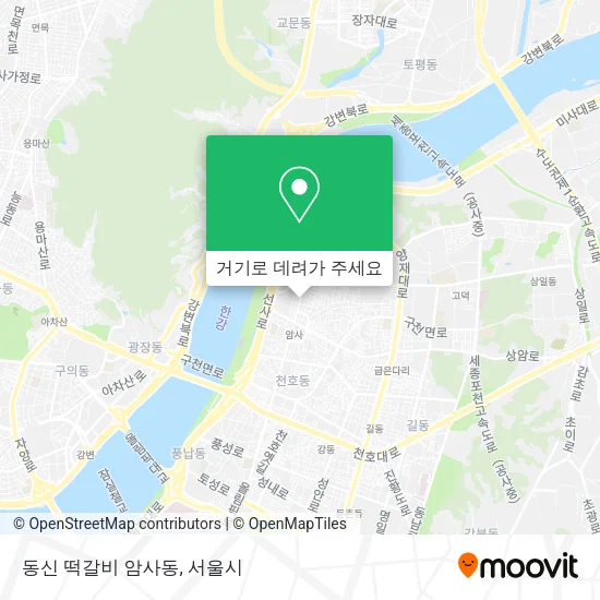 동신 떡갈비 암사동 지도