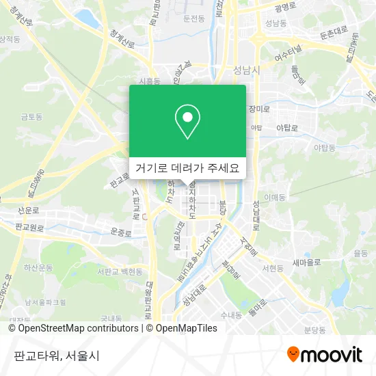 판교타워 지도