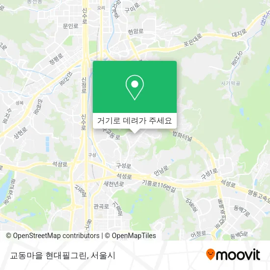 교동마을 현대필그린 지도