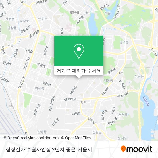 삼성전자 수원사업장 2단지 중문 지도